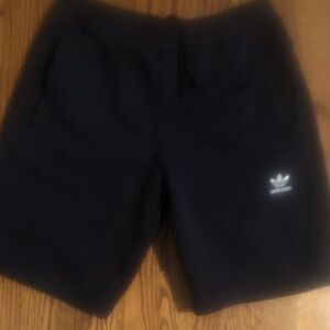 adidas Black Trefoil Fleece Shorts